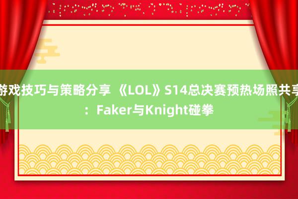 游戏技巧与策略分享 《LOL》S14总决赛预热场照共享：Faker与Knight碰拳